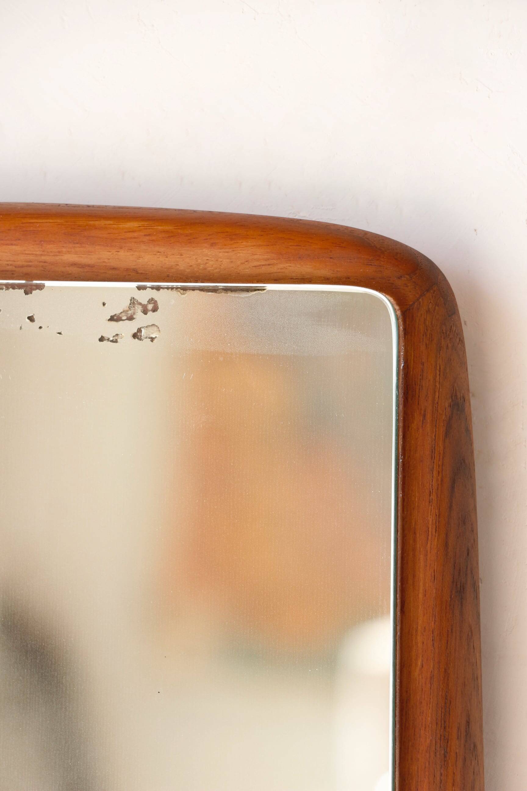 Vintage Scandinavian teak mirror – 1960s - 14.09.23.06