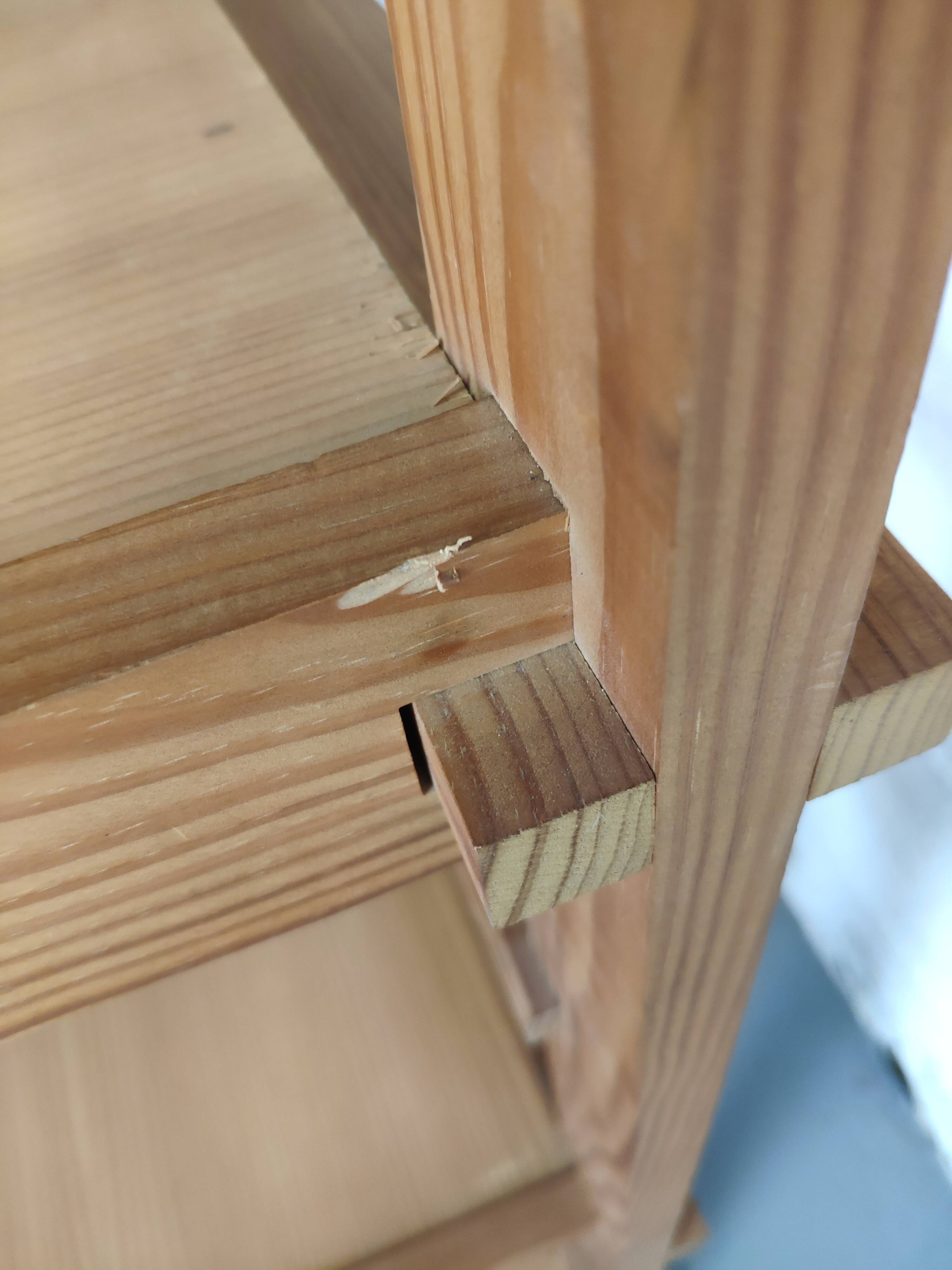 Pine staircase shelf design bauhaus circa 80