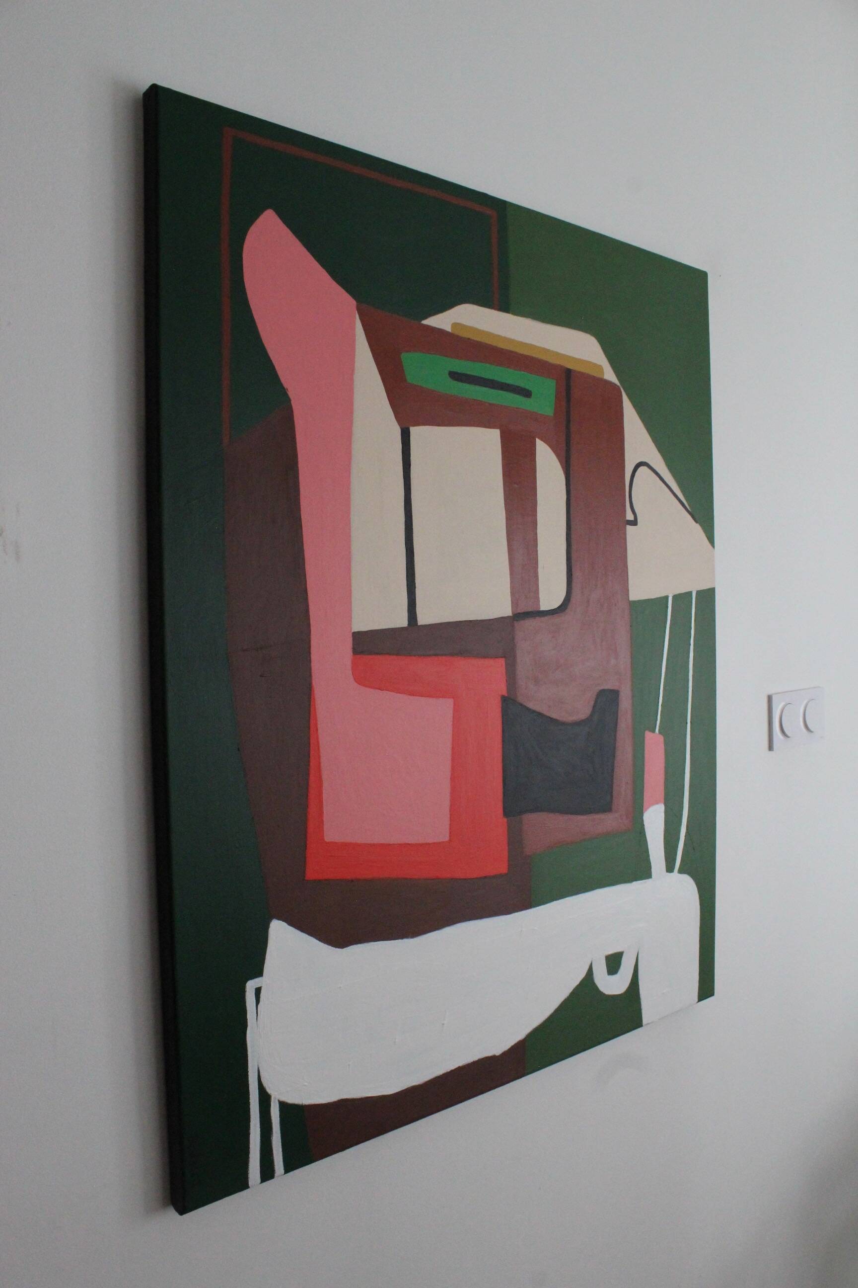 Contemporary colorful abstract "serenity" 100x80cm on canvas by Bodasca