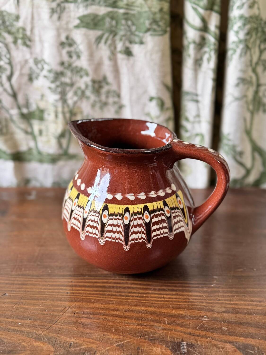 Beautiful pitcher / jug in mixed earth / Troyes region. 50/60's