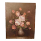 Painting on canvas pinks in a vase.