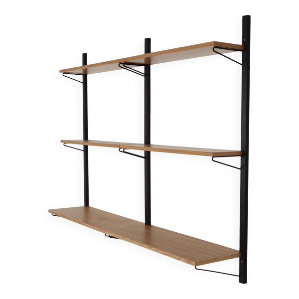 Étagère en chêne, design danois, années 1970, production : Danemark