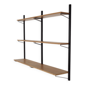 Oak shelving unit, Danish design, 1970s, production: Denmark