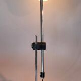 Chrome and white opaline pendulum lamp, 1970.