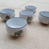 Set de 5 tasses à thé japonais années 70