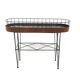 Scandinavian planter in metal and teak, Sweden, 1950