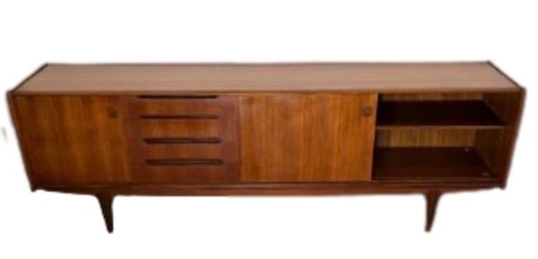 Enfilade scandinave vintage, enfilade en teck des années 60, 70