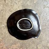 Flat plate in glazed ceramic by Poterie Pol Chambost