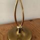 Vintage brass lamp and handkerchief globes