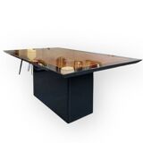Italian Burl Dinning Table by Miniforms, 1970s