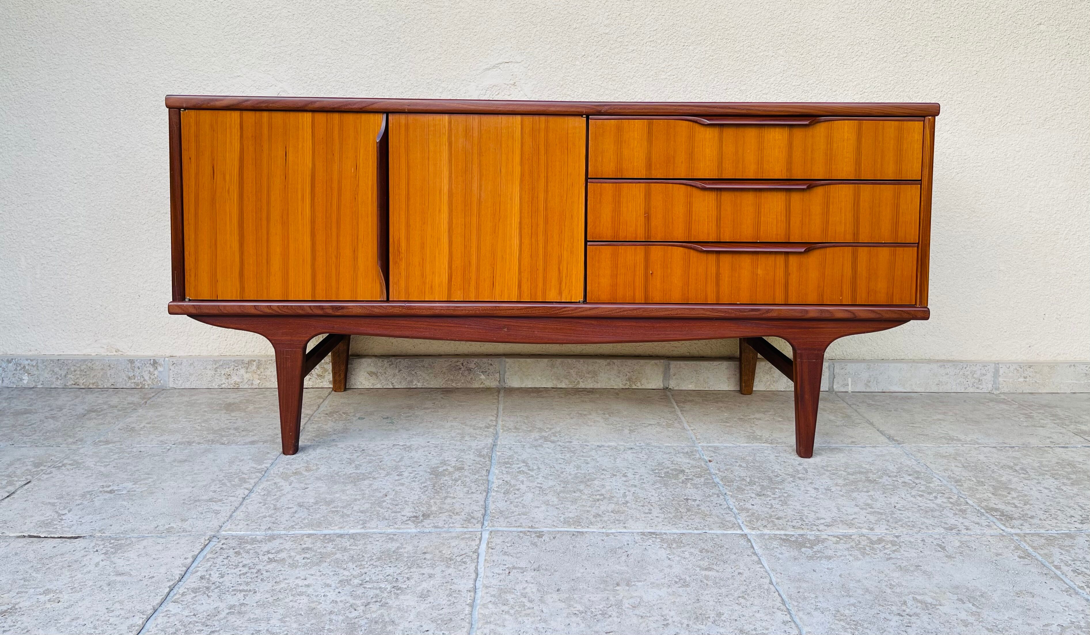 Scandinavian teak row