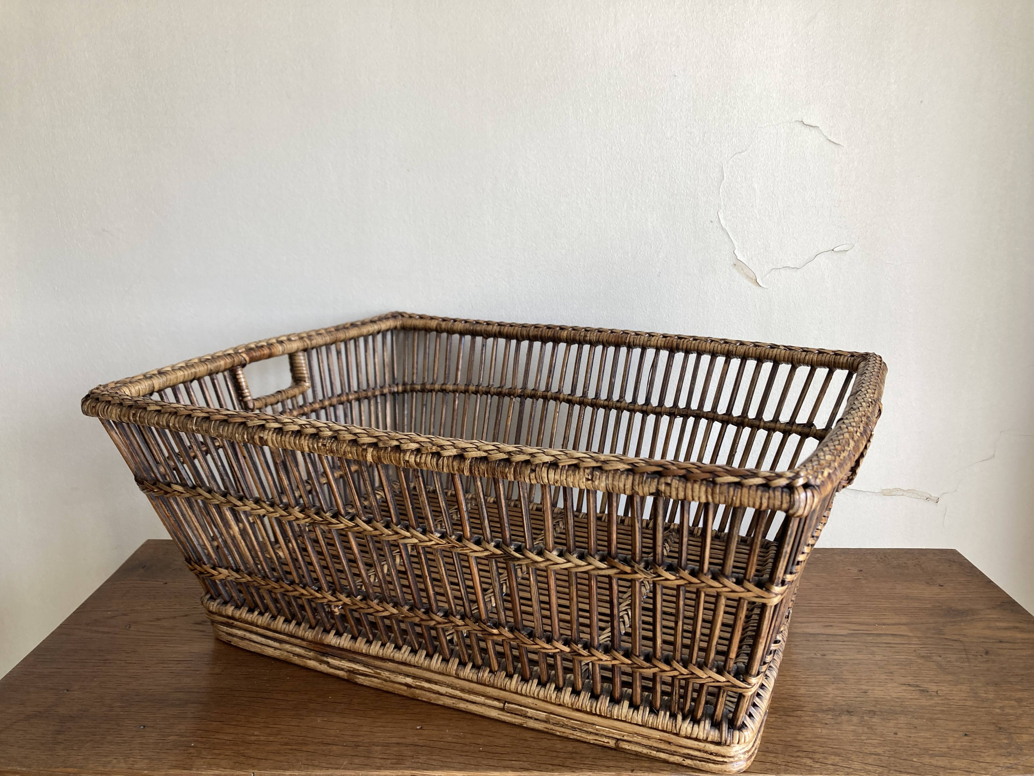 XXL wicker basket 1930s