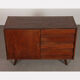 Vintage stained oak chest of drawers model U-458 by Jiri Jiroutek, 1960