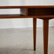 1950s Danish Teak Coffee Table with Drawers and Pull-Out Tray