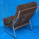 VELVET BROWN CHROME ARMCHAIR 1970 IKEA VINTAGE
