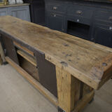 Industrial low industrial furniture carpenter's workbench 1930