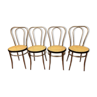 Set of 4 vintage chrome chairs