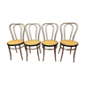 Lot de  4 chaises chromées vintage