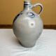 Old oil bottle in Alsatian stoneware