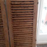 Ancient shutters of the 60s in pine