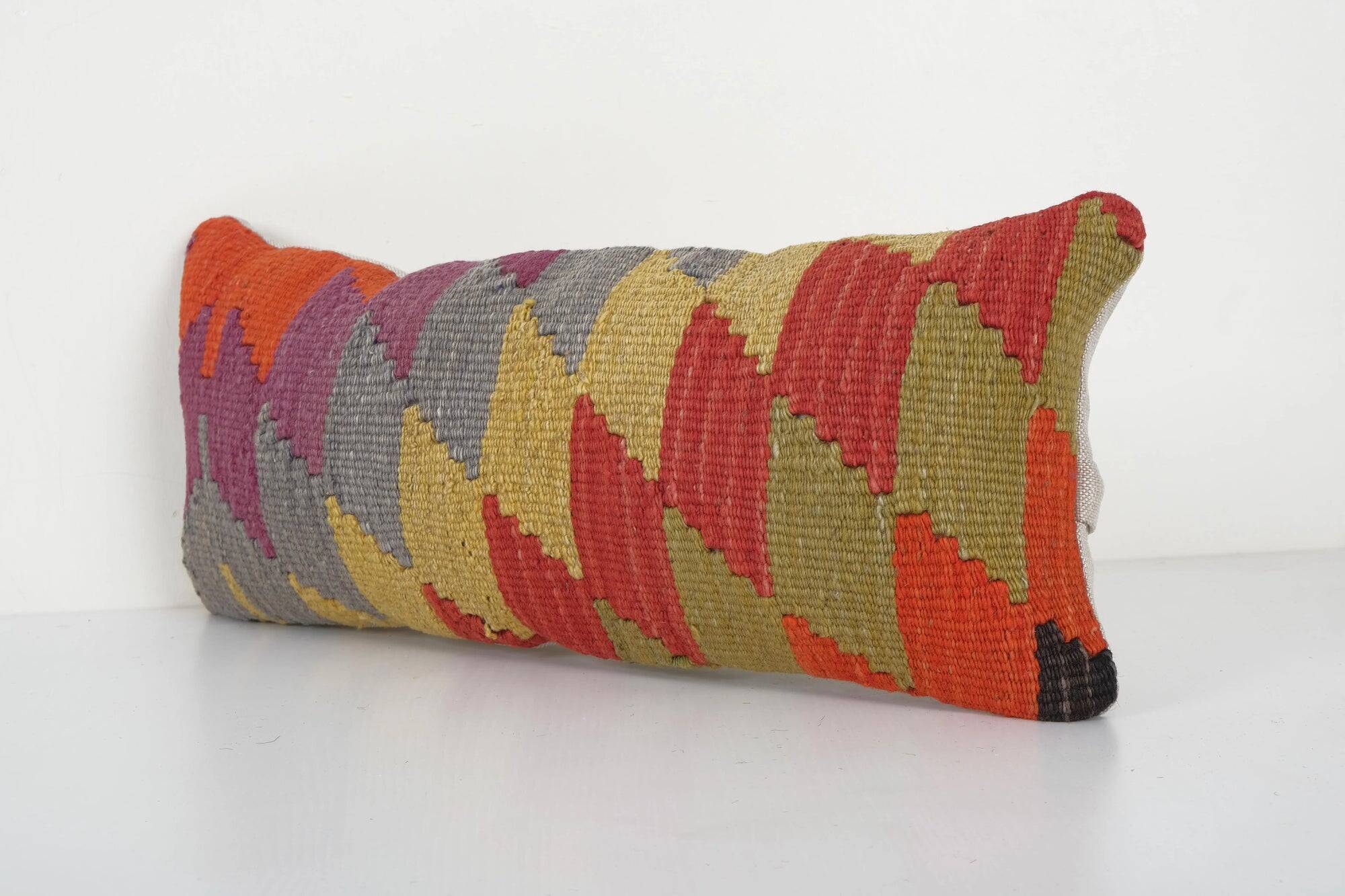Vintage kilim cushion cover 23x51 cm