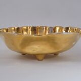 Fabbrica Ferniani Faenza plateau de poche 36,5 cm coquille en majolique, doré, 1800