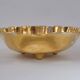 Fabbrica Ferniani Faenza plateau de poche 36,5 cm coquille en majolique, doré, 1800