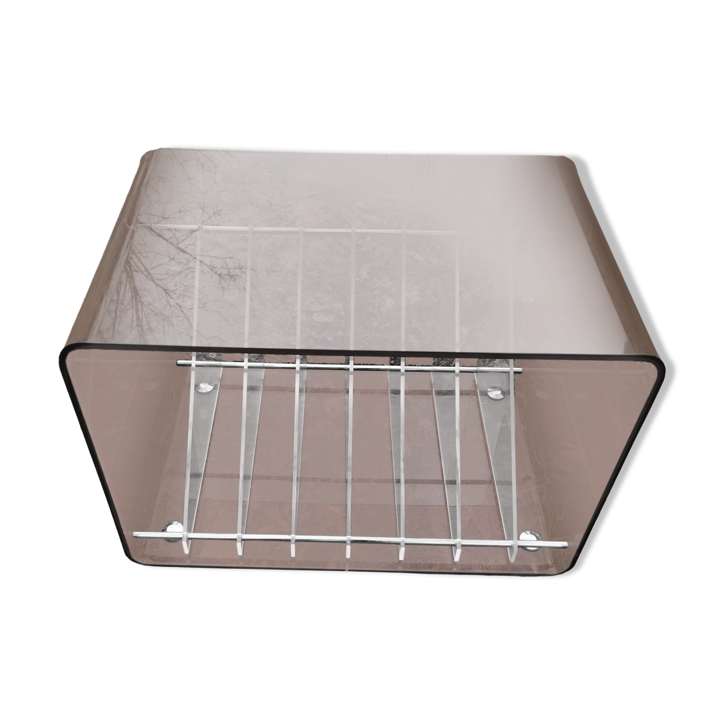 Coffee table with wheels, vinyl range - Designer Michel Dumas