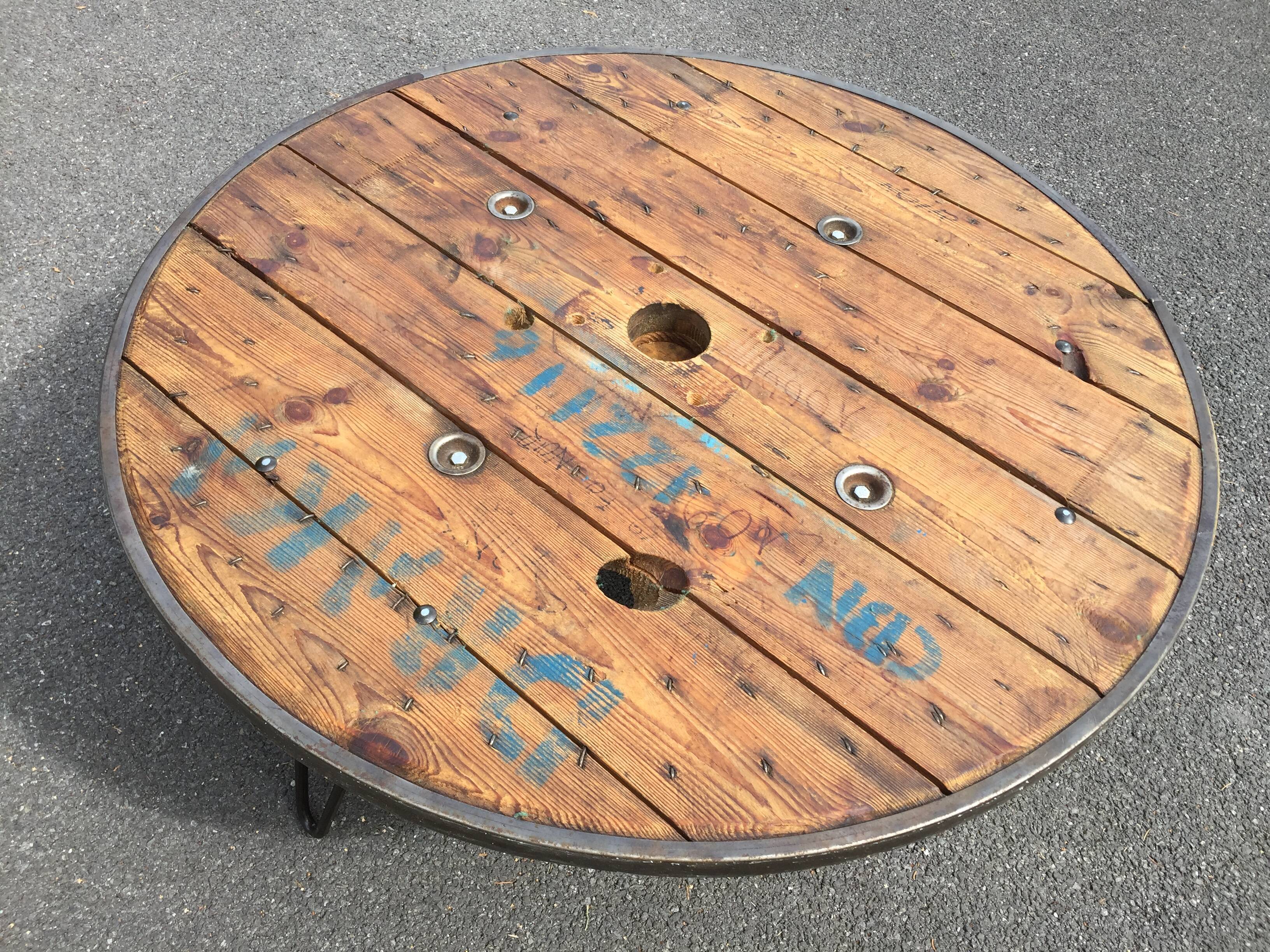 Industrial coffee table