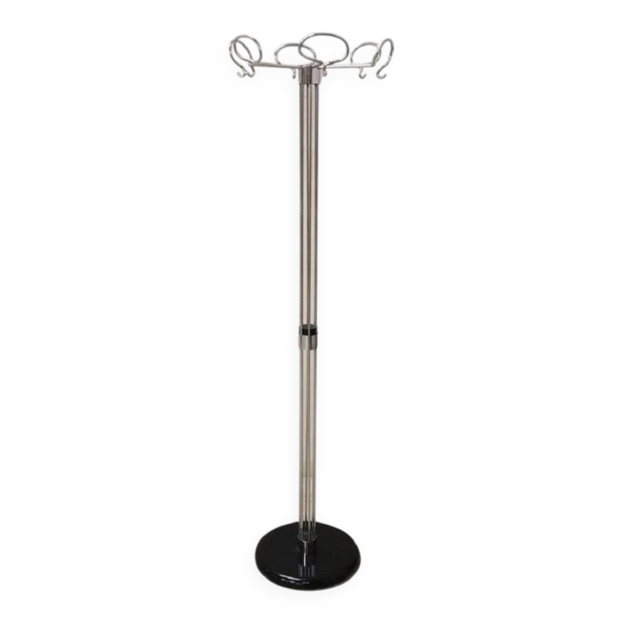 1970s chrome floor coat rack