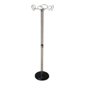 1970s chrome floor coat rack