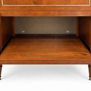 Secretary bar furniture, solid wood Louis XVI style - mirror and shelf