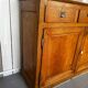 Antique oak sideboard – 3 drawers & 2 doors – pig buttons