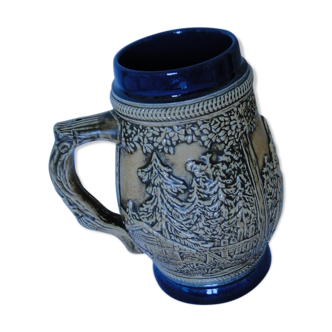 GERMAN CERAMIC MUG DECOR RELIEF