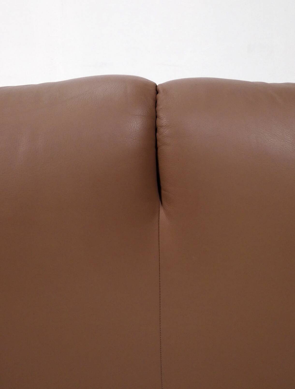 Cassina Maralunga 2 seater in mocca colored leather