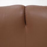 Cassina Maralunga 2 seater in mocca colored leather
