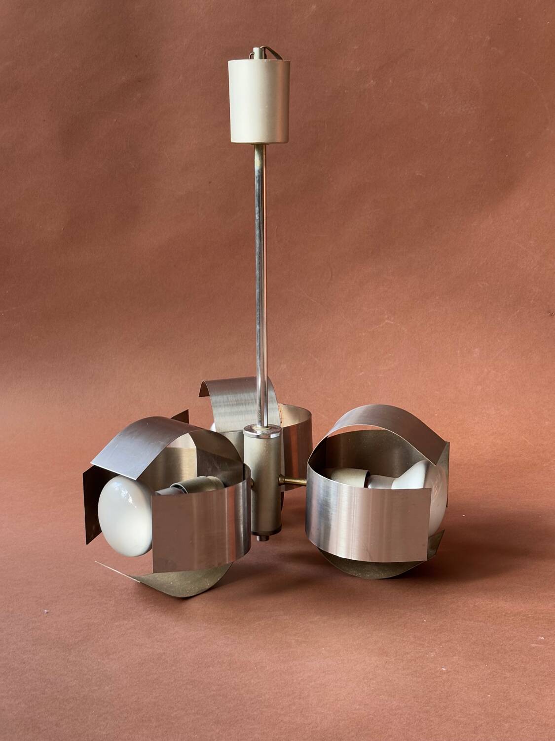 Space Age 1970s Steel Pendant Light