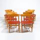 Set of 8 Mid Century Dining Chairs by Borge Mogensen, Swedish Design 1950’s