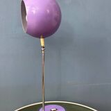 Vintage purple Herda space age eyeball desk lamp