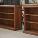 Pair of solid oak bookshelves from the 1920s.