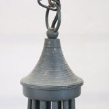 Vintage Large Iron Balloon Chandelier, 12 Bulbs