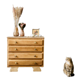 Art Deco chest of drawers with marble top