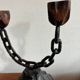 Brutalist candlesticks 1970