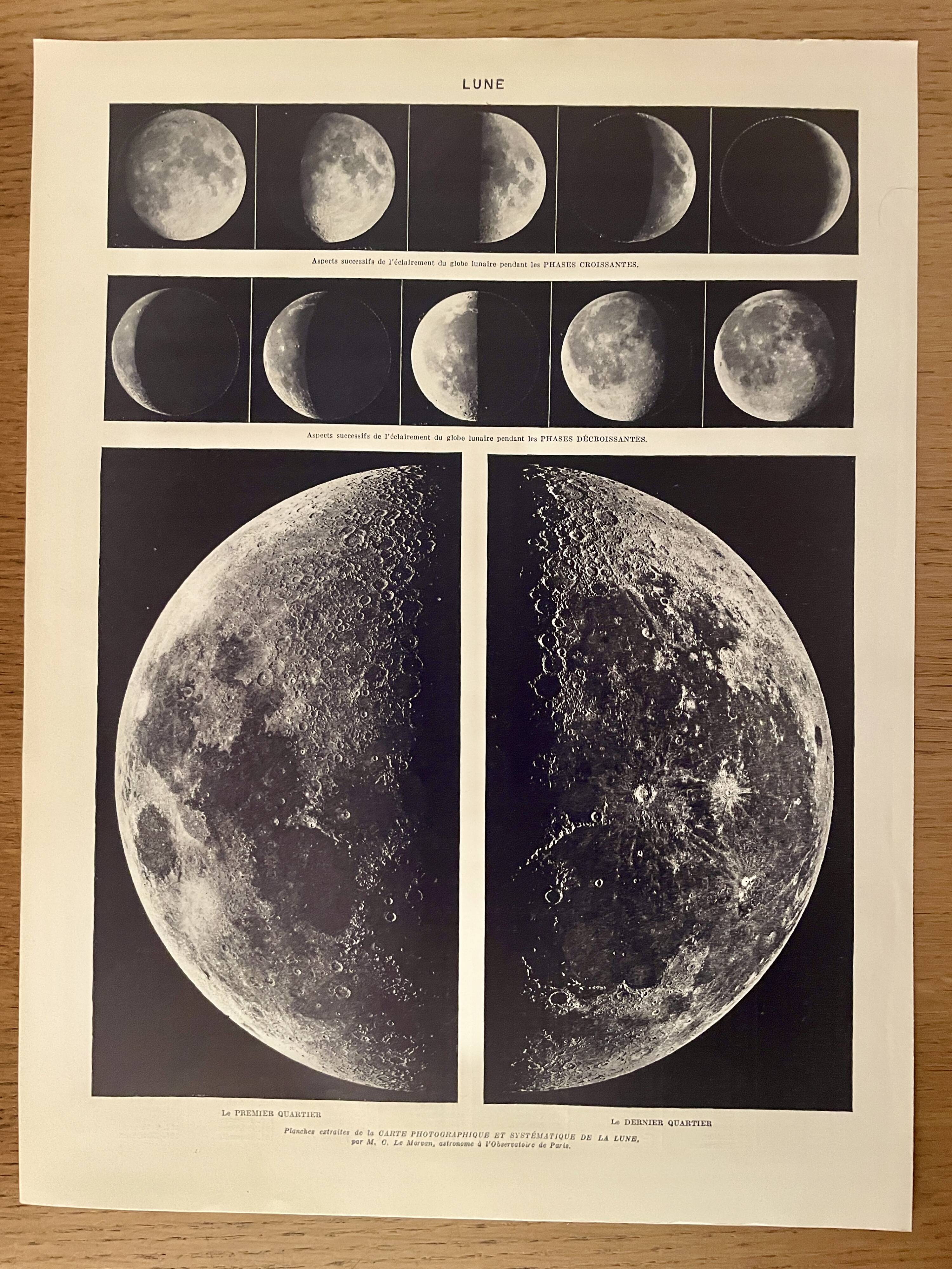 Photographic plate on the moon - 1930