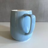 Vintage ceramic jug pastel blue, waku germany, 50's kitchen