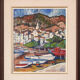Fishing village with boats