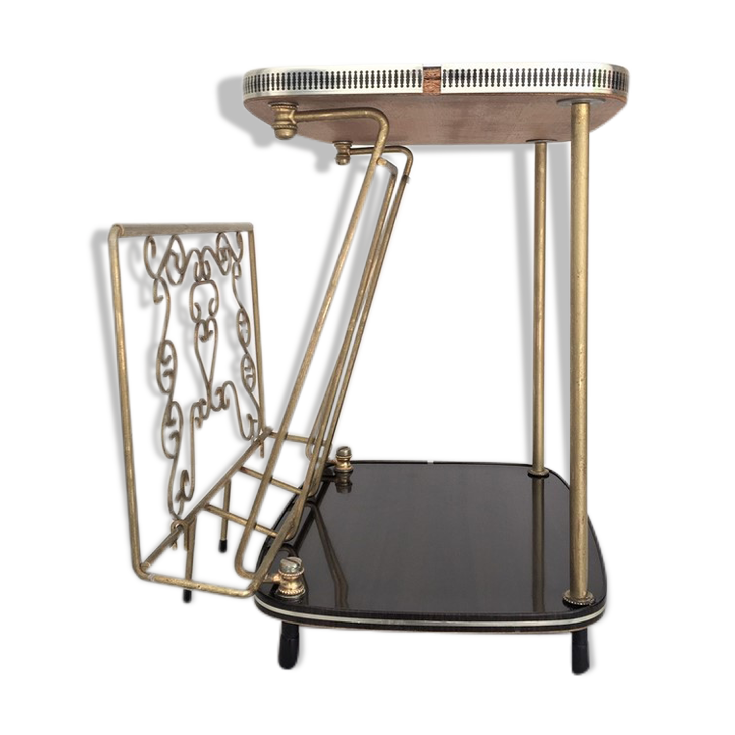 Vintage magazine holder table