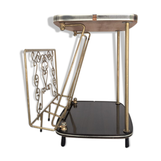 Vintage magazine holder table
