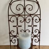 Wrought iron picnic, wall lamp, candleholder
