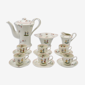 Limoges Haviland porcelain coffee service for Au Vase Etruscan chinese décor